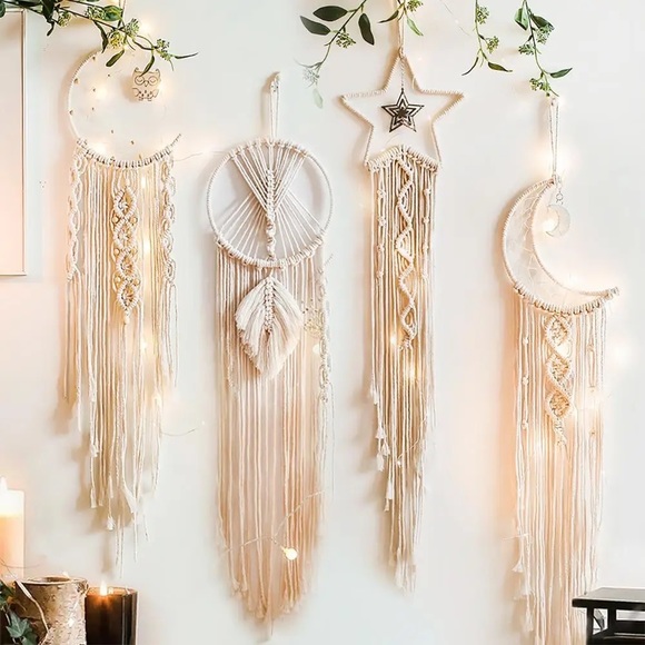 Other - Lot of 4 Dream Catcher Handmade Boho Native American Dream Wall Hanging bohemian